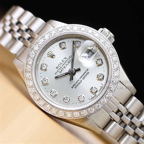 silver womens rolex watch